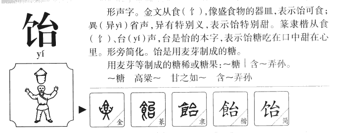 饴字五行属什么-饴字起名的寓意-饴字意思