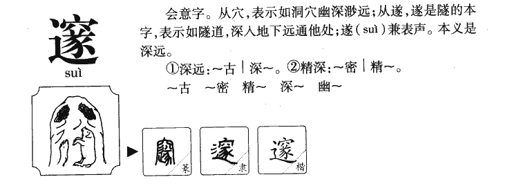 邃字五行属什么-邃字起名的寓意-邃字意思