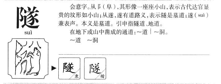 隧字五行属什么-隧字起名的寓意-隧字意思