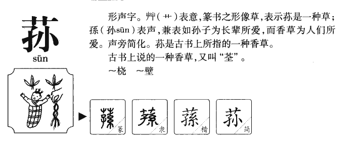 荪字五行属什么-荪字起名的寓意-荪字意思