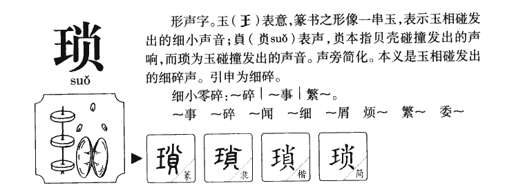 琐字五行属什么-琐字起名的寓意-琐字意思