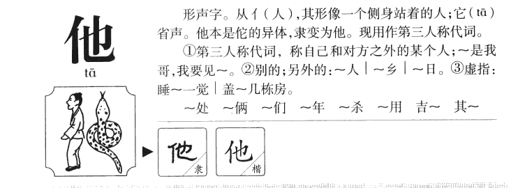 他字五行属什么-他字起名的寓意-他字意思