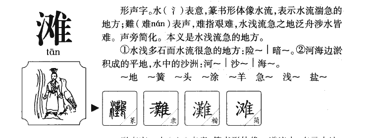 滩字五行属什么-滩字起名的寓意-滩字意思
