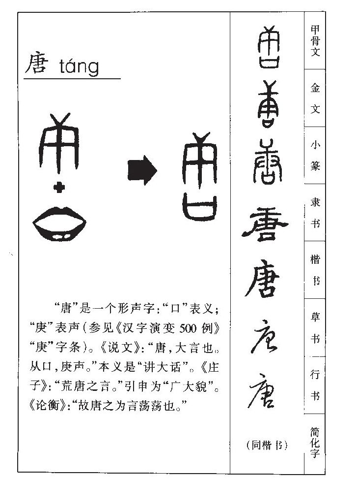 唐字五行属什么-唐字起名的寓意-唐字意思