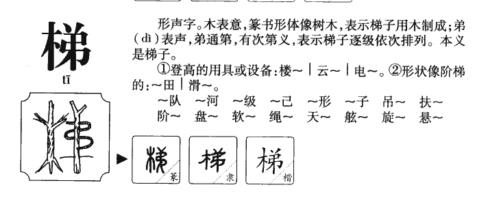梯字五行属什么-梯字起名的寓意-梯字意思