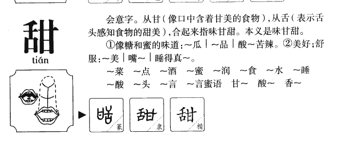 甜字五行属什么-甜字起名的寓意-甜字意思