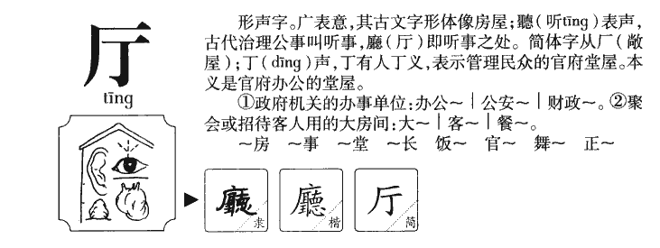 厅字五行属什么-厅字起名的寓意-厅字意思