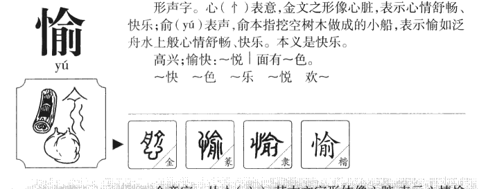 愉字五行属什么-愉字起名的寓意-愉字意思