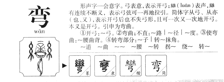 弯字五行属什么-弯字起名的寓意-弯字意思