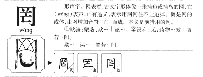 罔字五行属什么-罔字起名的寓意-罔字意思