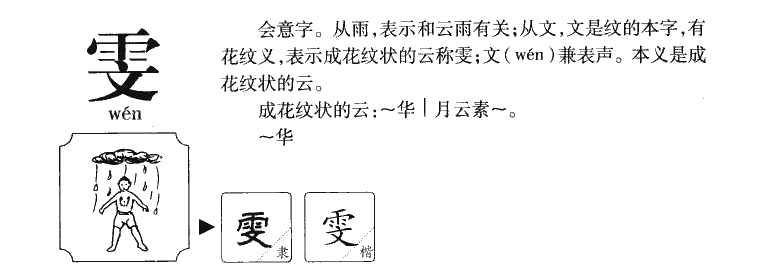 雯字五行属什么-雯字起名的寓意-雯字意思