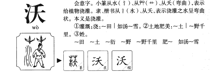 沃字五行属什么-沃字起名的寓意-沃字意思
