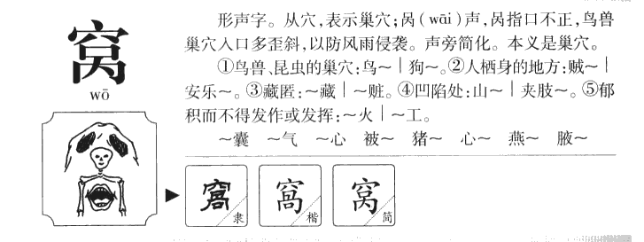 窝字五行属什么-窝字起名的寓意-窝字意思