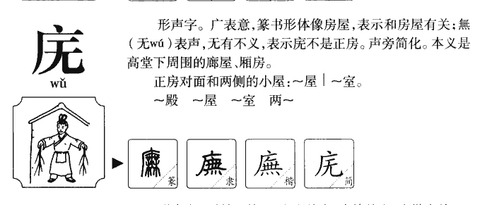 庑字五行属什么-庑字起名的寓意-庑字意思