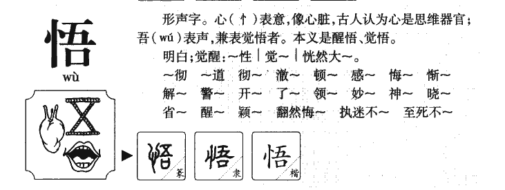 悟字五行属什么-悟字起名的寓意-悟字意思