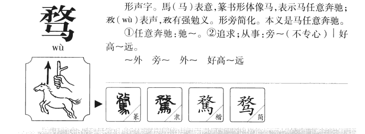 骛字五行属什么-骛字起名的寓意-骛字意思