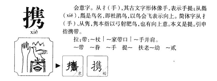 携字五行属什么-携字起名的寓意-携字意思