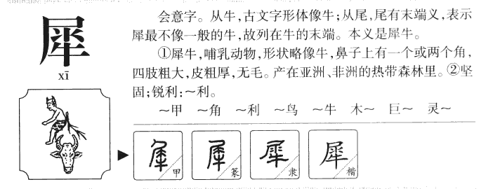 犀字五行属什么-犀字起名的寓意-犀字意思