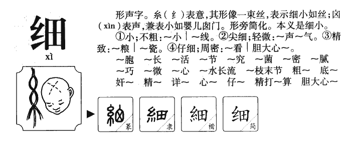 细字五行属什么-细字起名的寓意-细字意思
