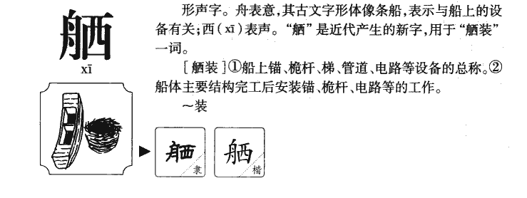 舾字五行属什么-舾字起名的寓意-舾字意思
