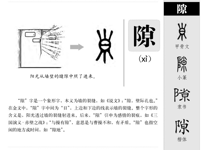 隙字五行属什么-隙字起名的寓意-隙字意思