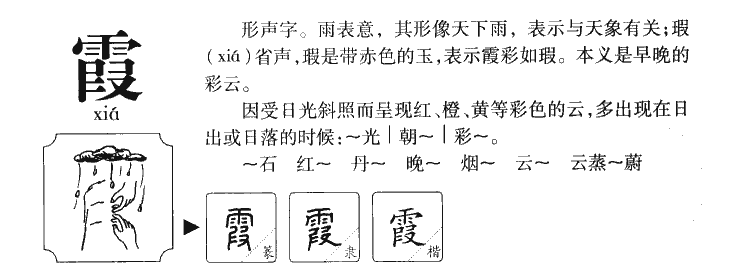 霞字五行属什么-霞字起名的寓意-霞字意思