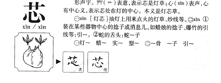 芯字五行属什么-芯字起名的寓意-芯字意思