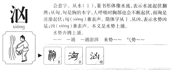 汹字五行属什么-汹字起名的寓意-汹字意思