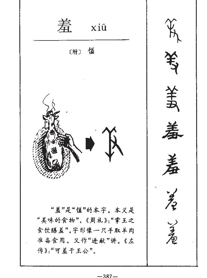 羞字五行属什么-羞字起名的寓意-羞字意思