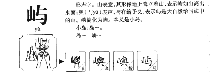 屿字五行属什么-屿字起名的寓意-屿字意思