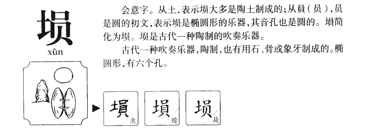 埙字五行属什么-埙字起名的寓意-埙字意思