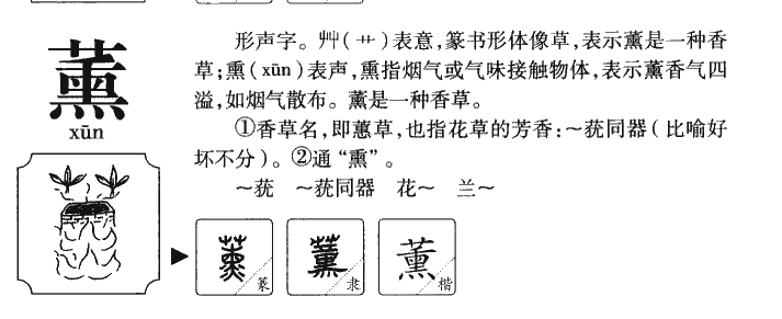 薰字五行属什么-薰字起名的寓意-薰字意思