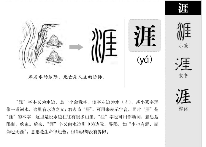 涯字五行属什么-涯字起名的寓意-涯字意思