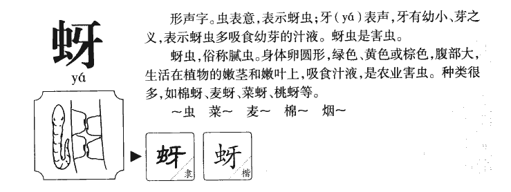 蚜字五行属什么-蚜字起名的寓意-蚜字意思