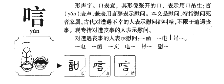 唁字五行属什么-唁字起名的寓意-唁字意思