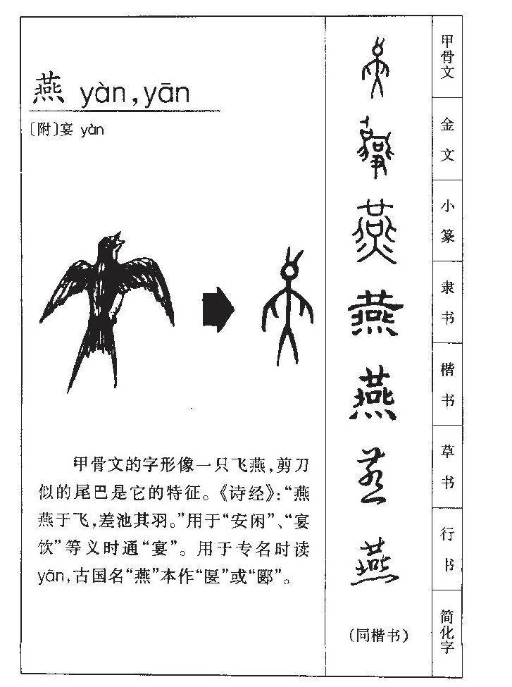 燕字五行属什么-燕字起名的寓意-燕字意思