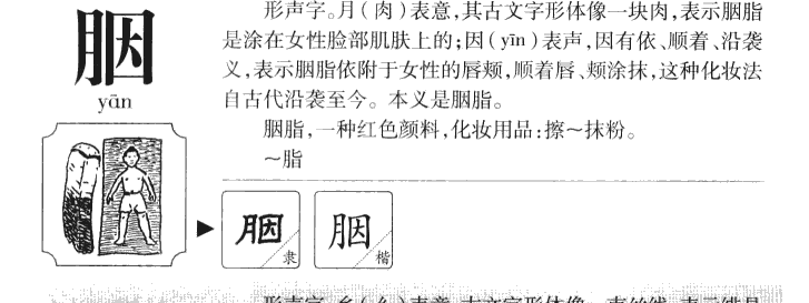 胭字五行属什么-胭字起名的寓意-胭字意思