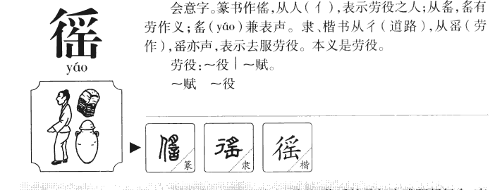 徭字五行属什么-徭字起名的寓意-徭字意思
