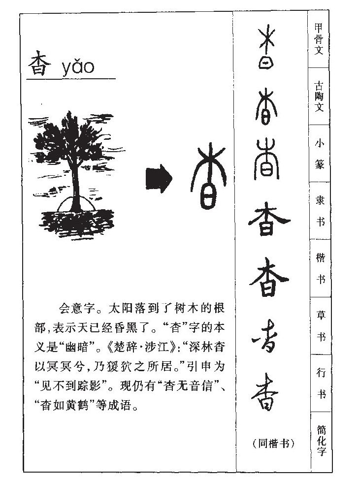 杳字五行属什么-杳字起名的寓意-杳字意思