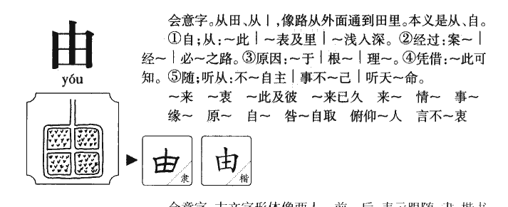 由字五行属什么-由字起名的寓意-由字意思