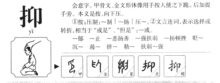 抑字五行属什么-抑字起名的寓意-抑字意思