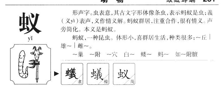 蚁字五行属什么-蚁字起名的寓意-蚁字意思