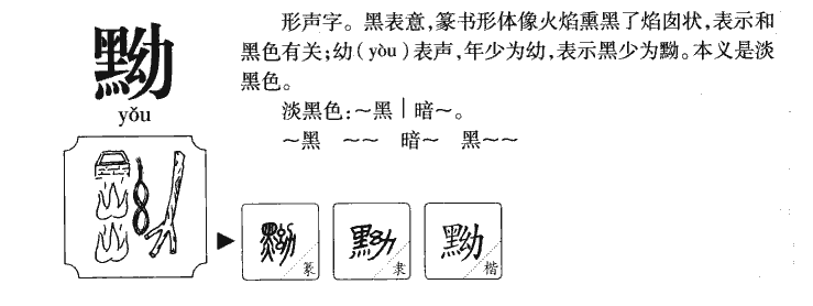 黝字五行属什么-黝字起名的寓意-黝字意思