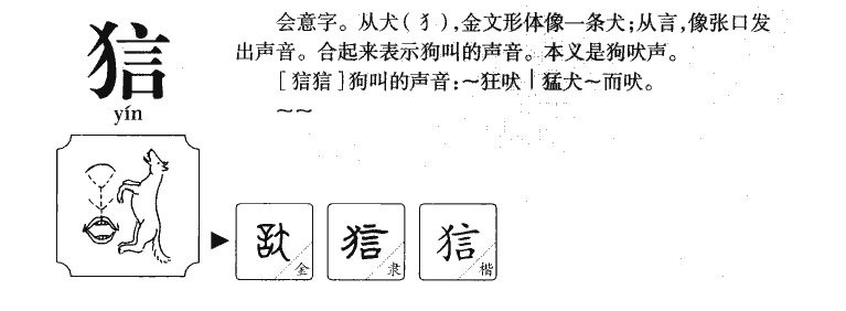 狺字五行属什么-狺字起名的寓意-狺字意思