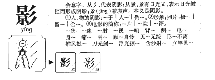 影字五行属什么-影字起名的寓意-影字意思