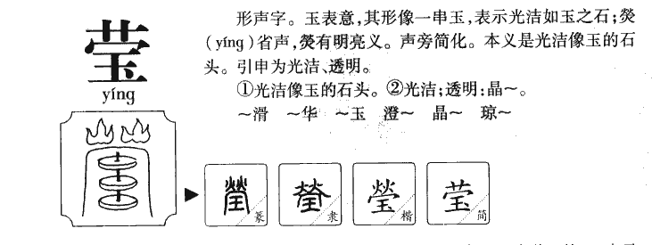 莹字五行属什么-莹字起名的寓意-莹字意思