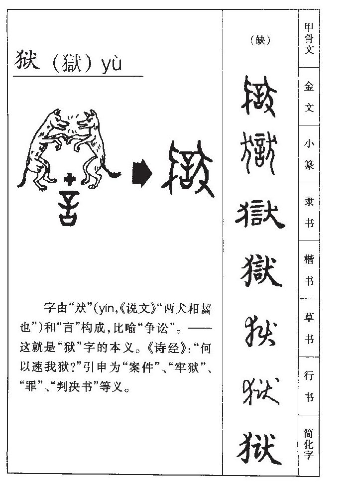 狱字五行属什么-狱字起名的寓意-狱字意思