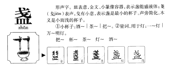盏字五行属什么-盏字起名的寓意-盏字意思