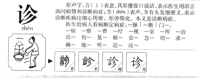 诊字五行属什么-诊字起名的寓意-诊字意思