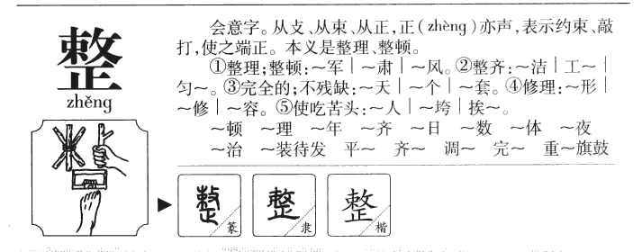 整字五行属什么-整字起名的寓意-整字意思